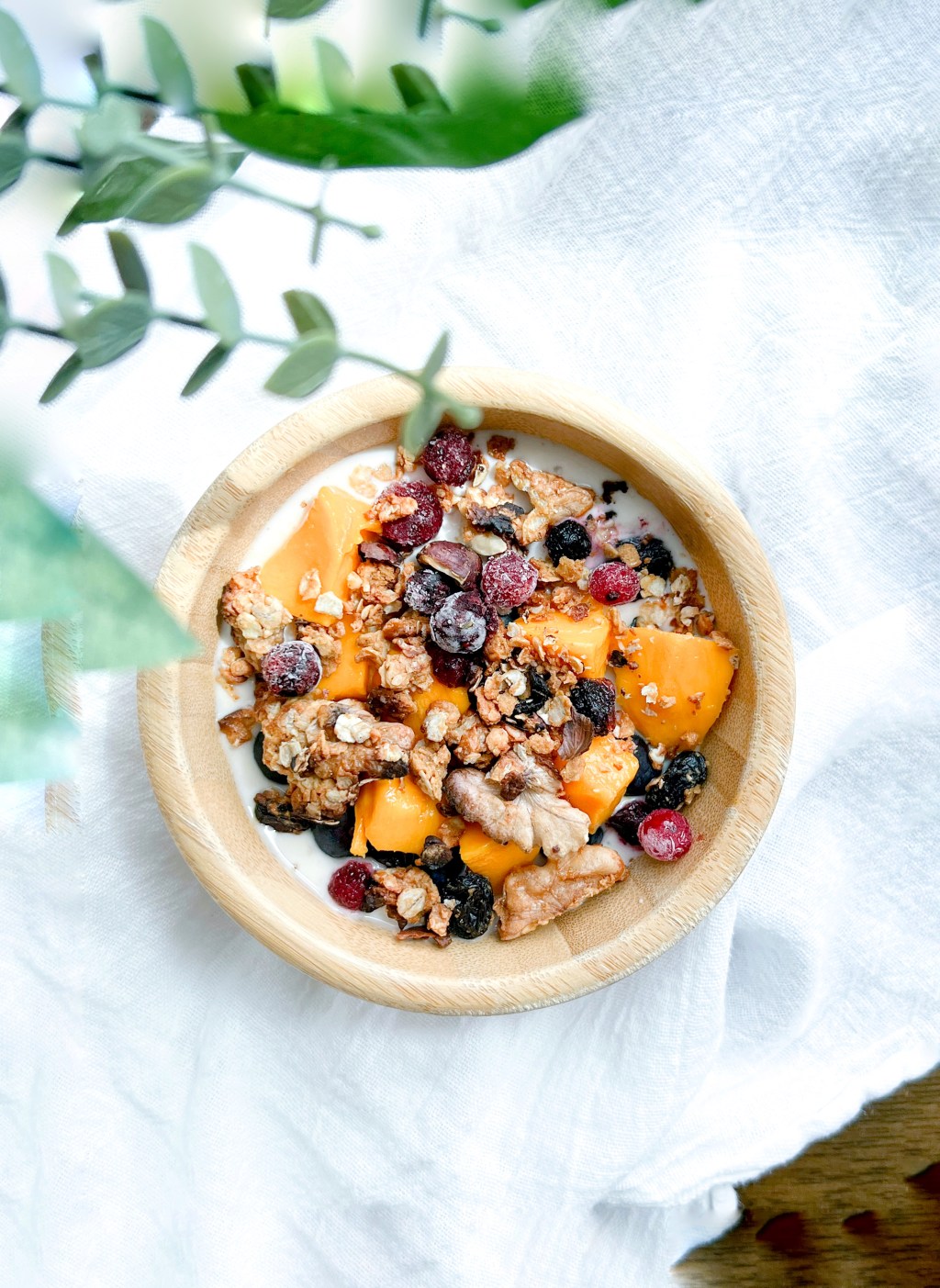Vegan Pinkberry-style Yogurt&nbsp;Bowl
